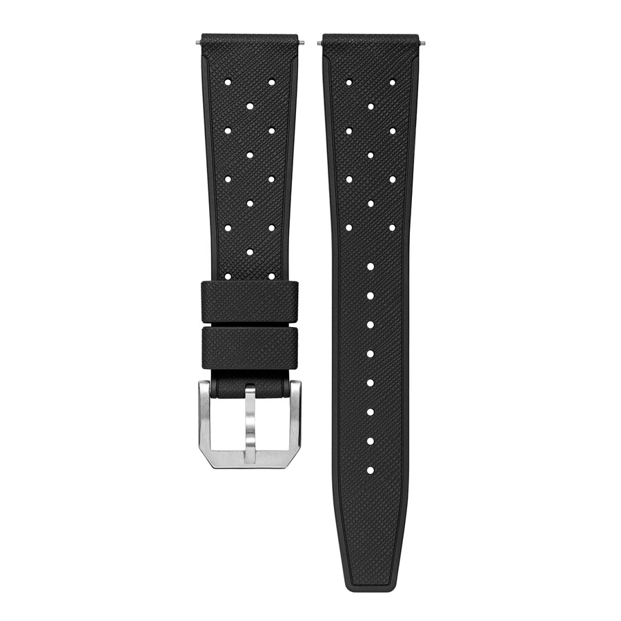 klassisches schwarzes kautschukarmband – baltic watches
