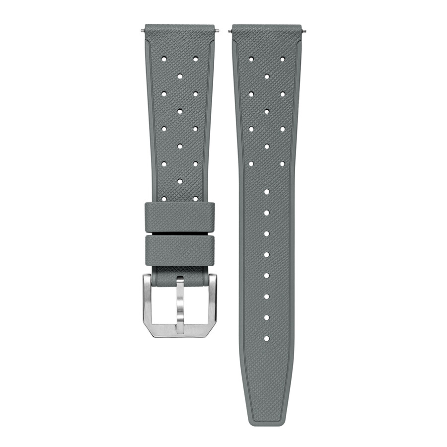 klassisches kautschukarmband grau - baltic watches
