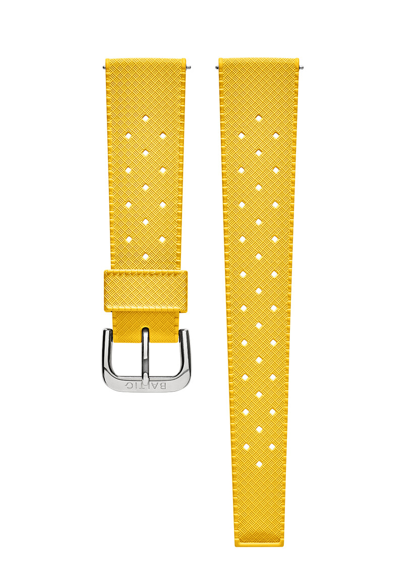 gelbes fkm-kautschukarmband – baltic watches