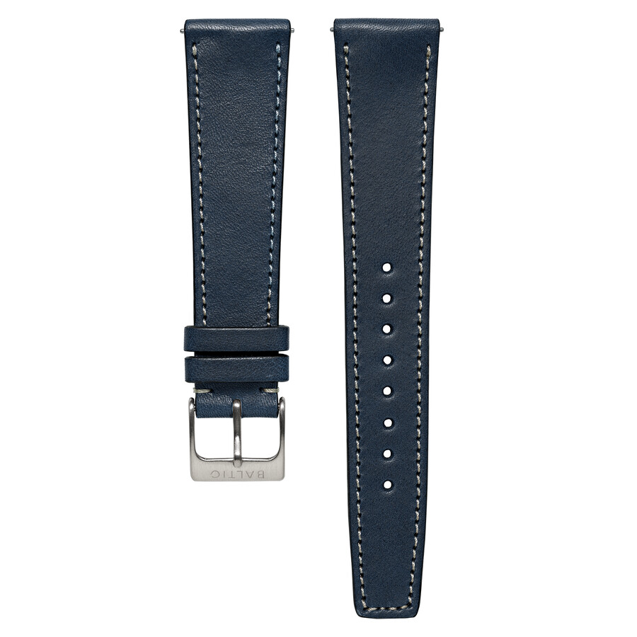 genähtes armband hellblau - baltic watches