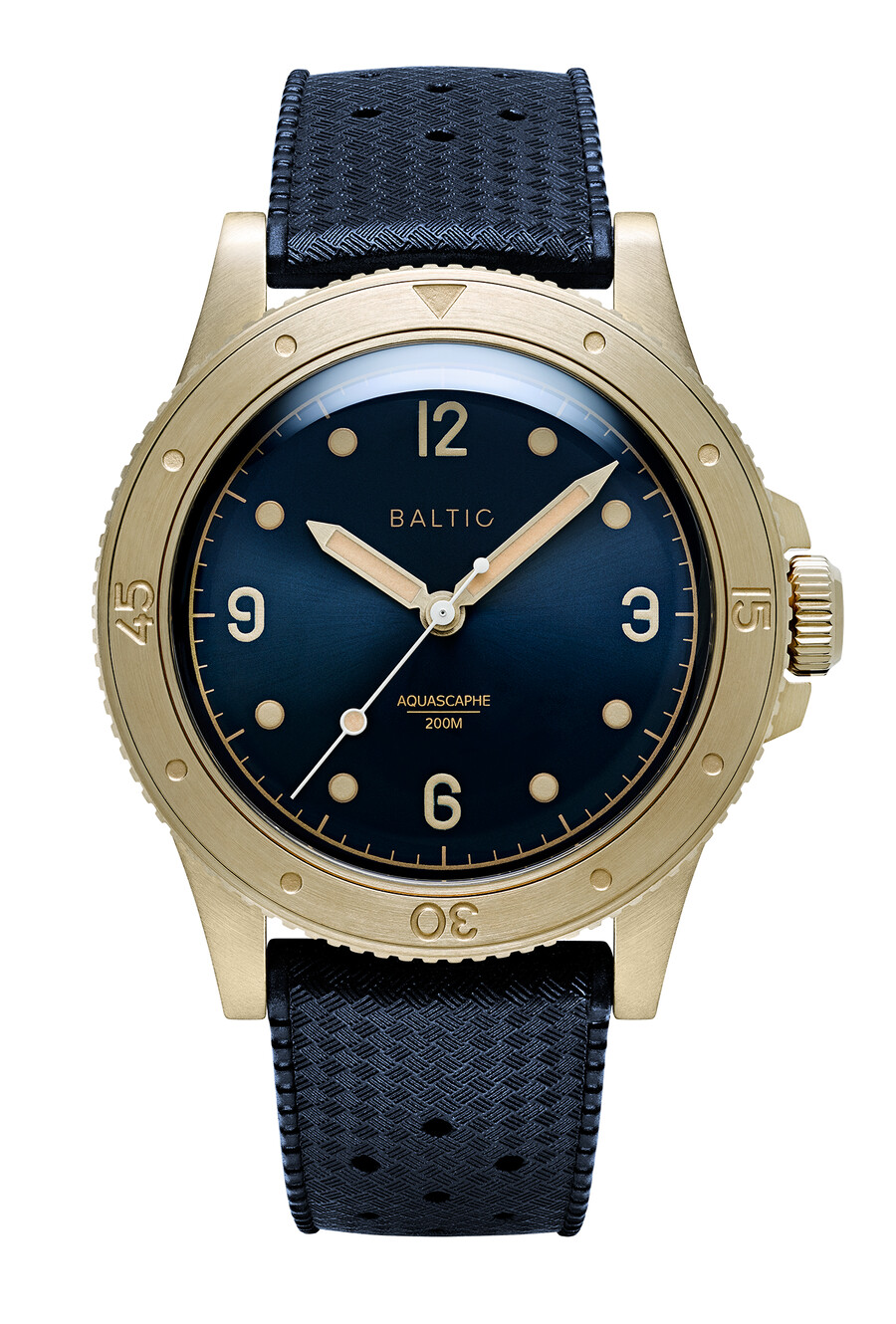 aquascaphe bronze blue gilt - baltic watches