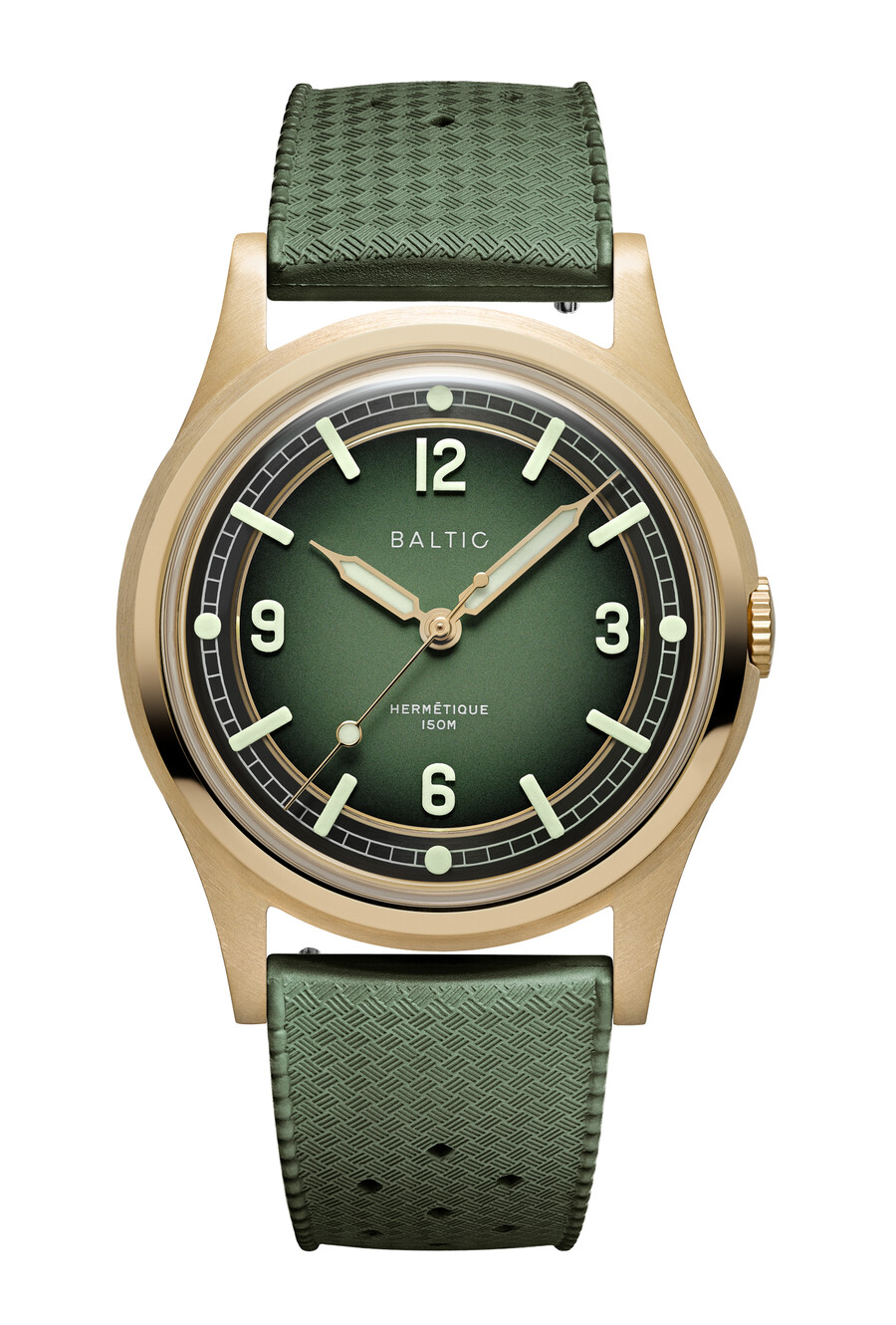 hermétique tourer bronze green – baltic watches